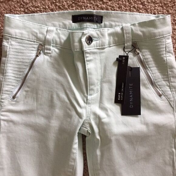 Dynamite Mint Skinny Jeans - Picture 2 of 2